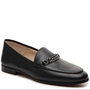 Sam Edelman Black Loafers Slip‎ On Leather LORENZO Womes 6.5